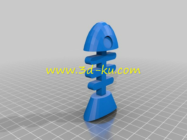 时尚的鱼骨挂件模型的图片4