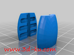 3D打印模型时尚的鱼骨挂件的图片