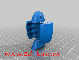3D打印模型时尚的鱼骨挂件的图片