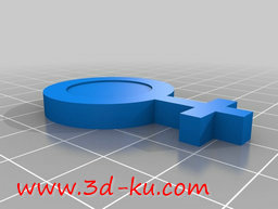 3D打印模型更清楚的分辨出男女性的图片