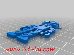 3D打印模型机器人钥匙扣的图片
