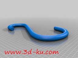 3D打印模型简单的 S 挂钩的图片