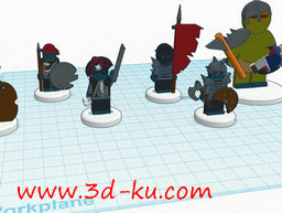 3D打印模型拿肉盾的巨魔手的图片