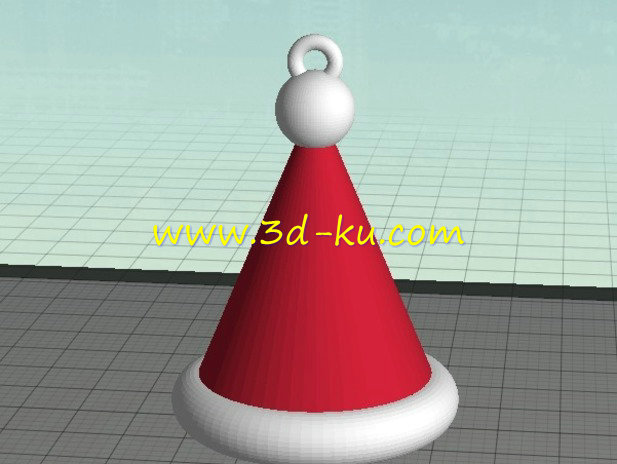圣诞老人的帽子模型的图片1