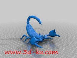 3D打印模型有毒的黑蝎子的图片