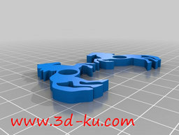 3D打印模型马形状的磁铁的图片