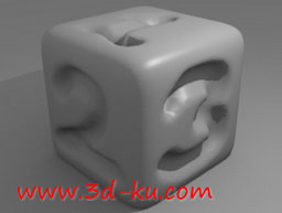 3D打印模型手工雕刻数字骰子的图片