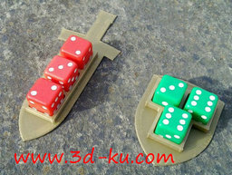 3D打印模型骰子托盘的图片