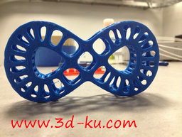 3D打印模型多孔数字8形状的图片