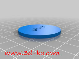 3D打印模型盲文的姓名标签的图片