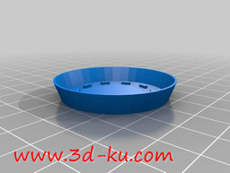 3D打印模型带有盛水装置的小花盆的图片