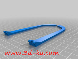 3D打印模型横条镂空的个性眼镜的图片