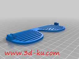 3D打印模型横条镂空的个性眼镜的图片