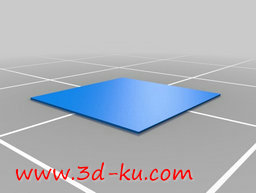 3D打印模型标准棋盘的四分之一的图片