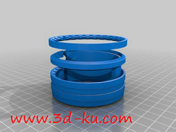 3D打印模型藏密筒环，内外紧密联的图片