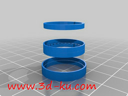 3D打印模型藏密筒环，内外紧密联的图片