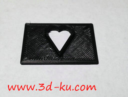 3D打印模型橡皮泥的心形模具的图片