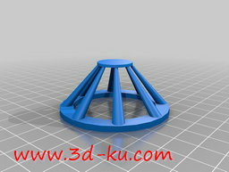 3D打印模型外形像喇叭的灯罩的图片