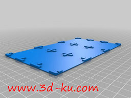 3D打印模型九宫格小零件抽屉的图片