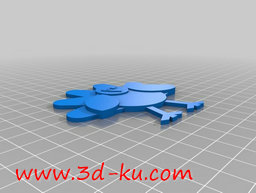 3D打印模型一只可爱的火鸡的图片