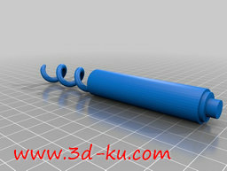 3D打印模型带有弹簧的厕所纸辊-的图片
