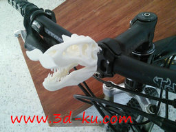 3D打印模型自行车龙头傀儡，挂在的图片