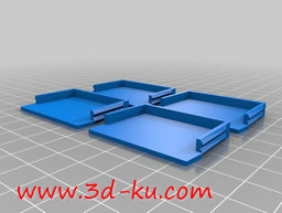 3D打印模型有序的将零件分开放的图片