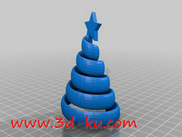 3D打印模型旋流圣诞树小的图片