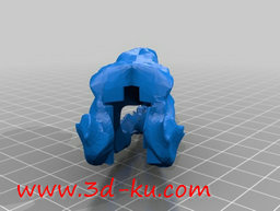 3D打印模型史前鳄鱼头骨的图片