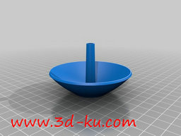 3D打印模型墙上的碟状天线钩子的图片