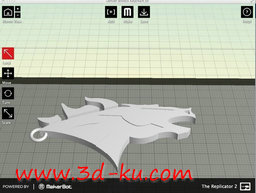 3D打印模型丹佛野马队的钥匙串的图片