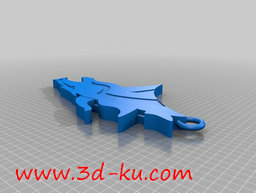 3D打印模型丹佛野马队的钥匙串的图片