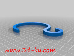 3D打印模型淋浴帘钩的图片
