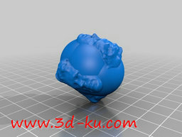 3D打印模型猫头玩具球的图片