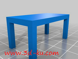 3D打印模型四脚桌子的图片