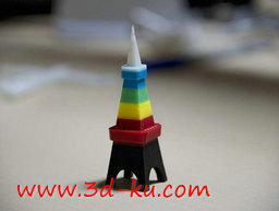 3D打印模型七彩东京塔的图片