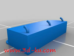 3D打印模型一排组合挂钩，放在门的图片