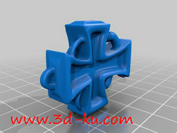 3D打印模型十字架吊坠的图片