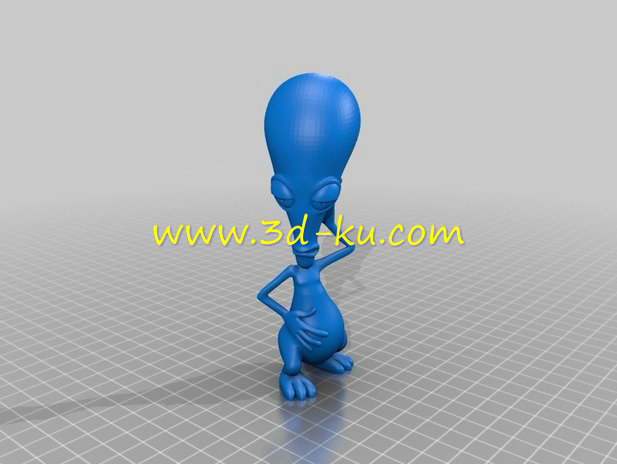 想象中的外星人的雕像模型的图片2