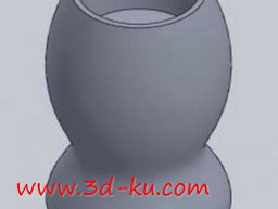 3D打印模型剃须刷柄的图片