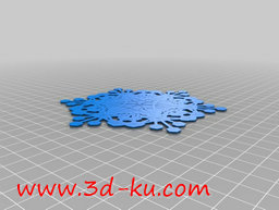 3D打印模型不同样子的雪花的图片