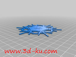 3D打印模型不同样子的雪花的图片