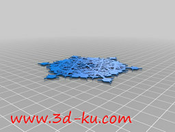 3D打印模型不同样子的雪花的图片