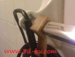 3D打印模型吹风机挂钩的图片