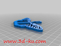 3D打印模型圣诞树上的蝴蝶的图片