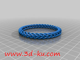 3D打印模型希望红色的编织手链能的图片