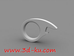 3D打印模型一个鱼眼形状的开瓶器的图片