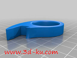 3D打印模型一个鱼眼形状的开瓶器的图片