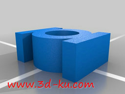 3D打印模型蓝色灯笼的图片