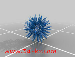 3D打印模型浑身长满了刺的栗子的图片